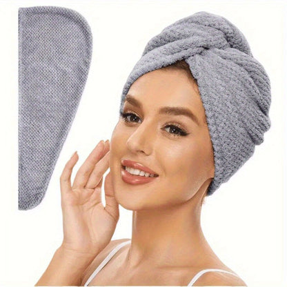 Microfiber Hair Towel Set - Super Absorbent Hair Wrap