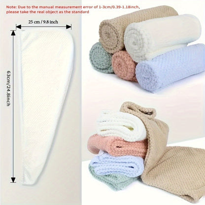 Microfiber Hair Towel Set - Super Absorbent Hair Wrap