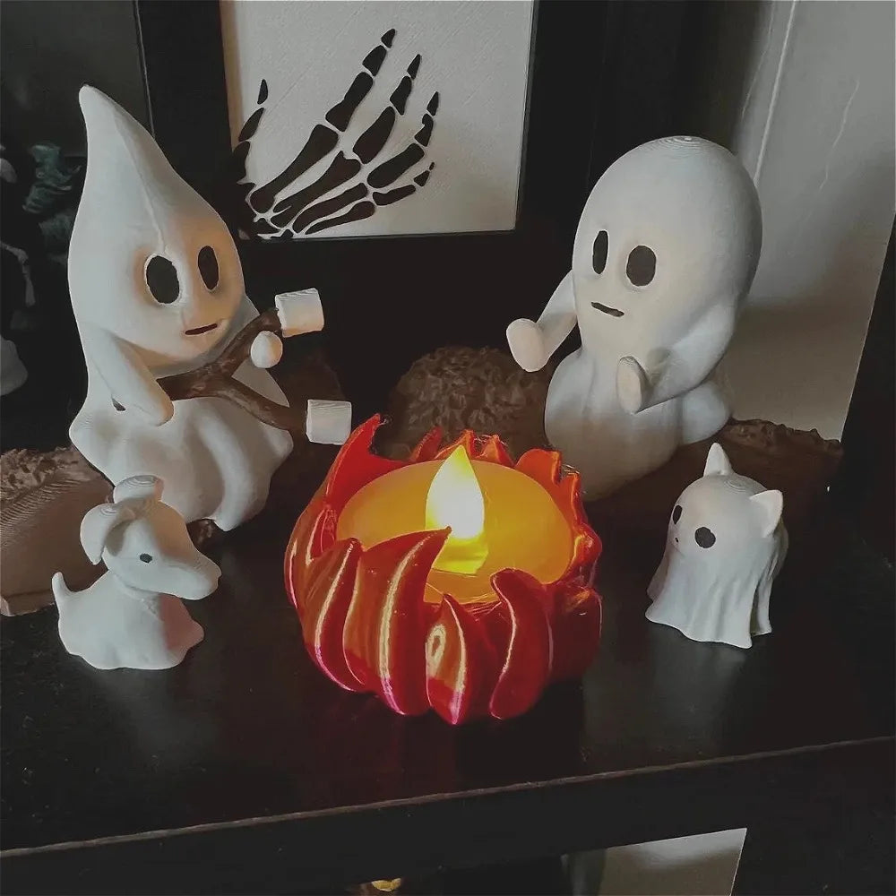 Ghost Campfire Decor