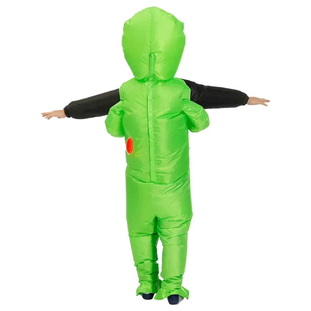 Green Alien Costume, inflatable.