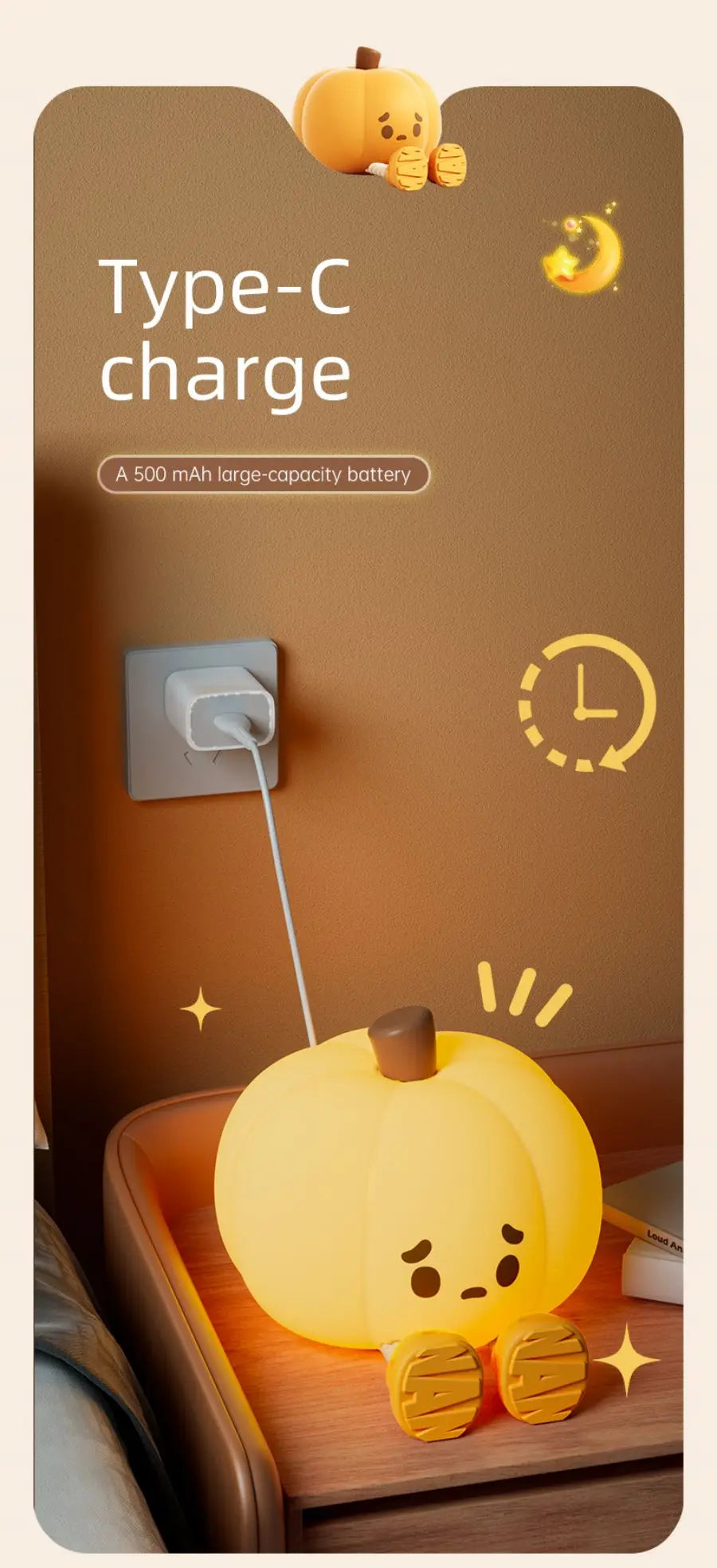 Cute Soft Silicone Safe Lamp