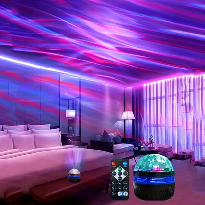 LED NightLights Galaxy Projector Remote Control 5V USB Rechargeable Starry Sky Lamp DMX Sound Active 7 Modes for Kids Room Decor