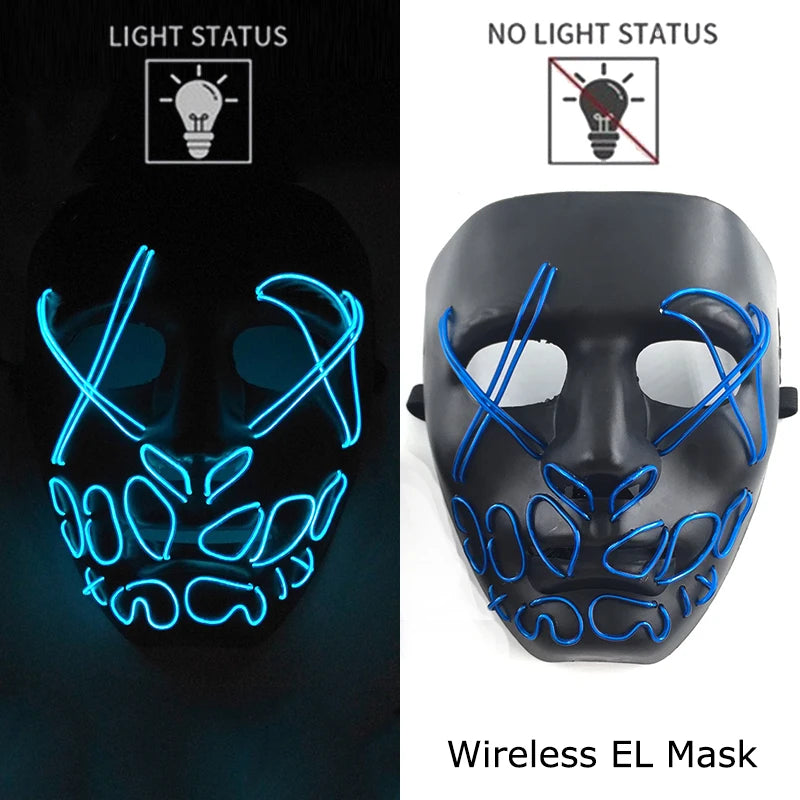 Wireless Neon LED Purge Mask