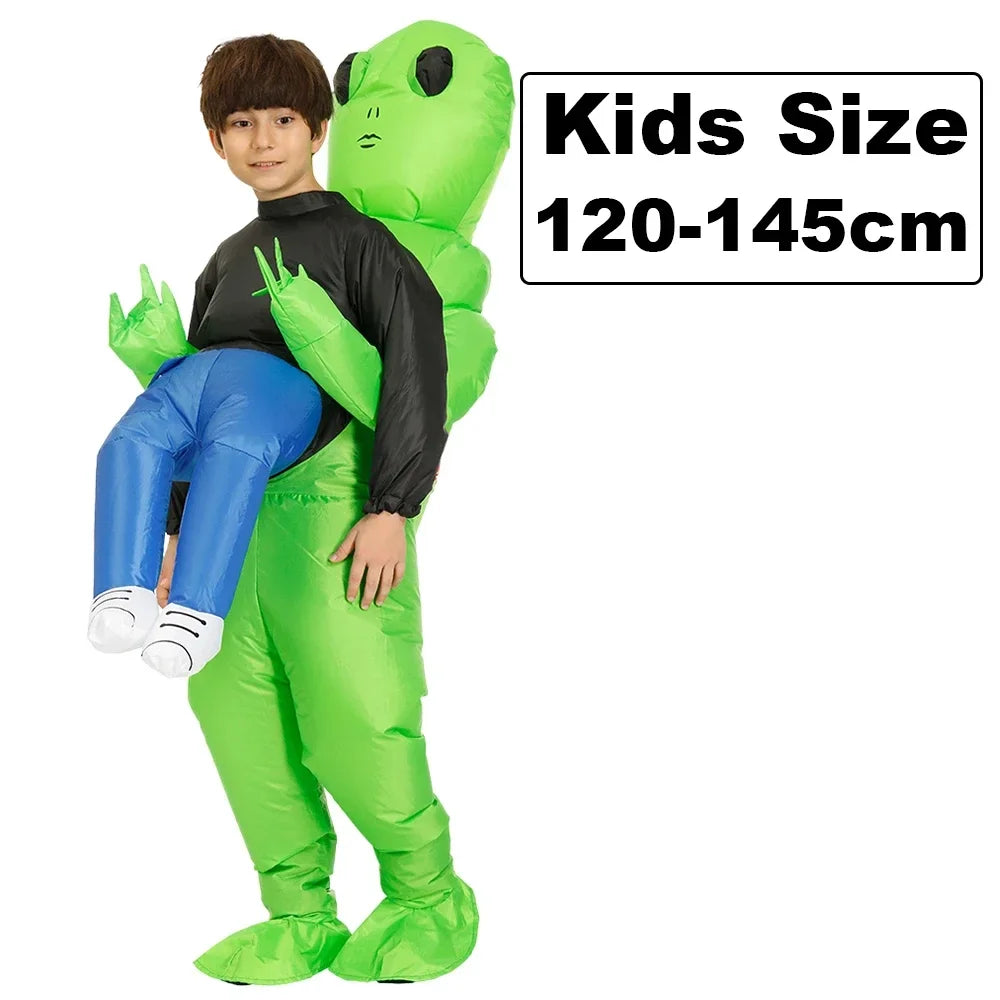Green Alien Costume, inflatable.