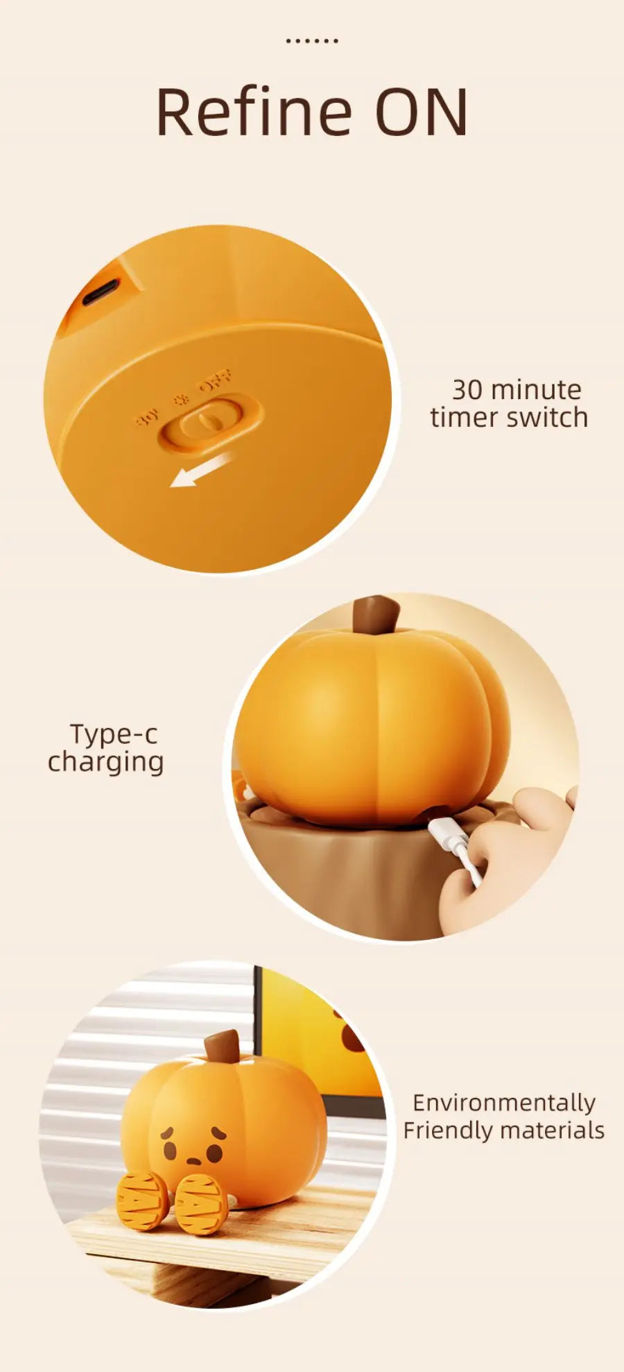 Cute Soft Silicone Safe Lamp