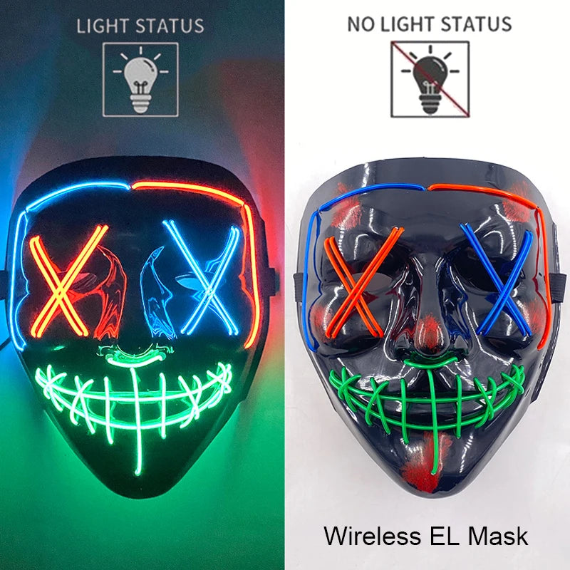 Wireless Neon LED Purge Mask