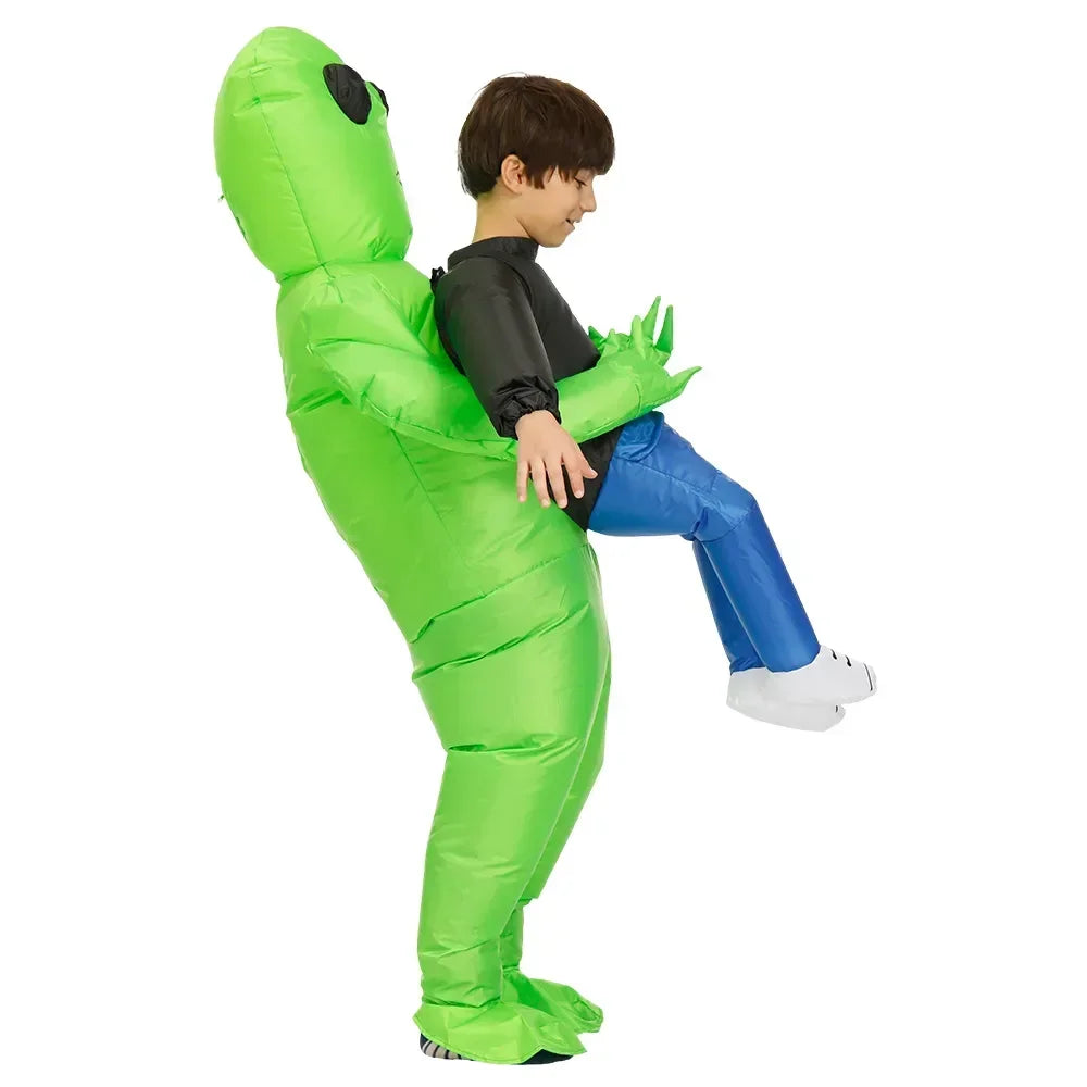 Green Alien Costume, inflatable.