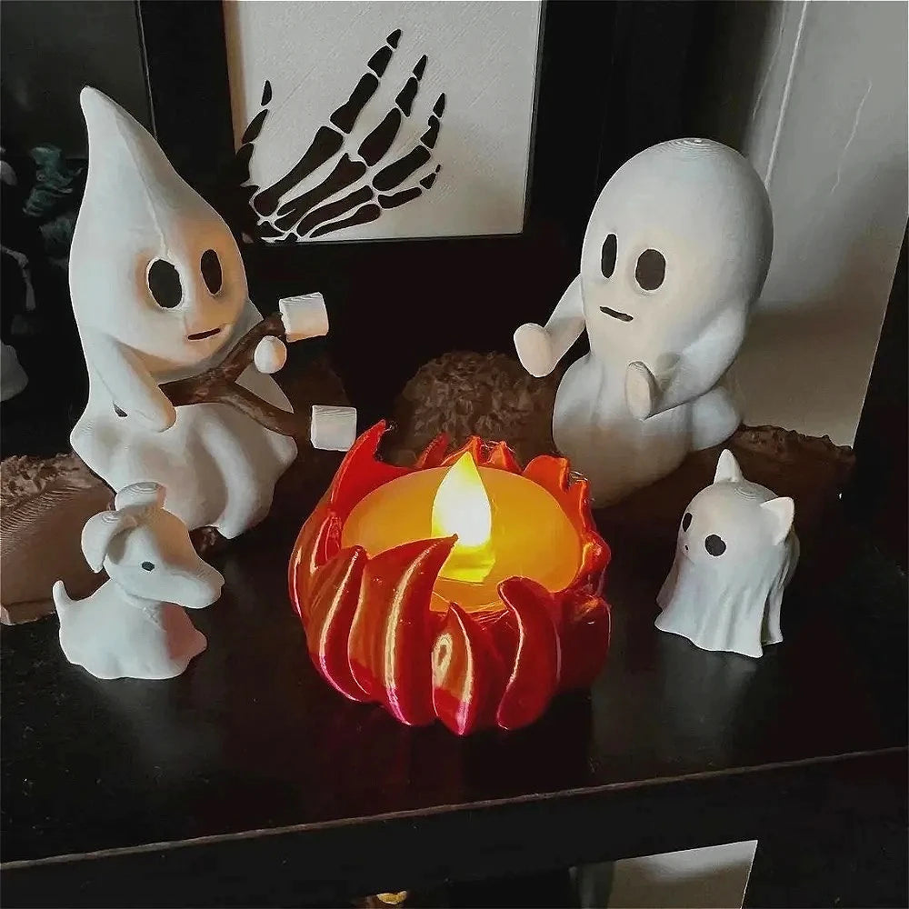 Ghost Campfire Decor