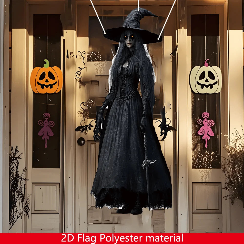 2D Halloween horror skull bride