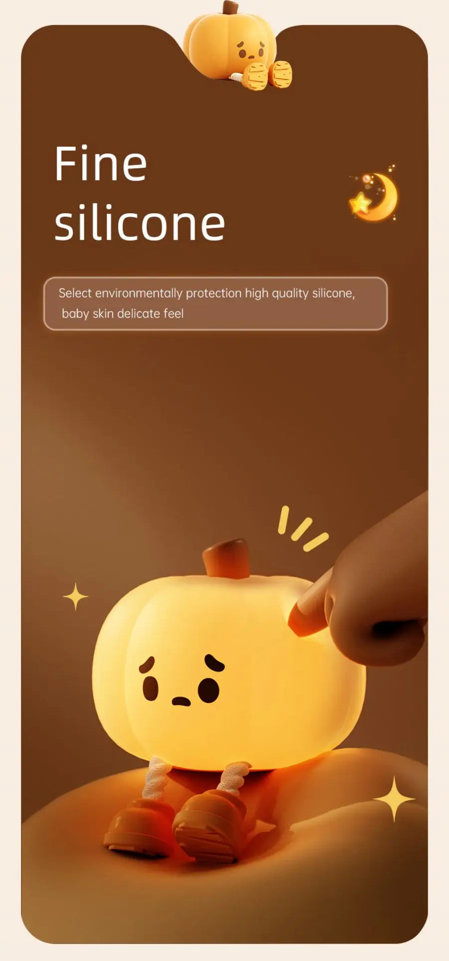 Cute Soft Silicone Safe Lamp