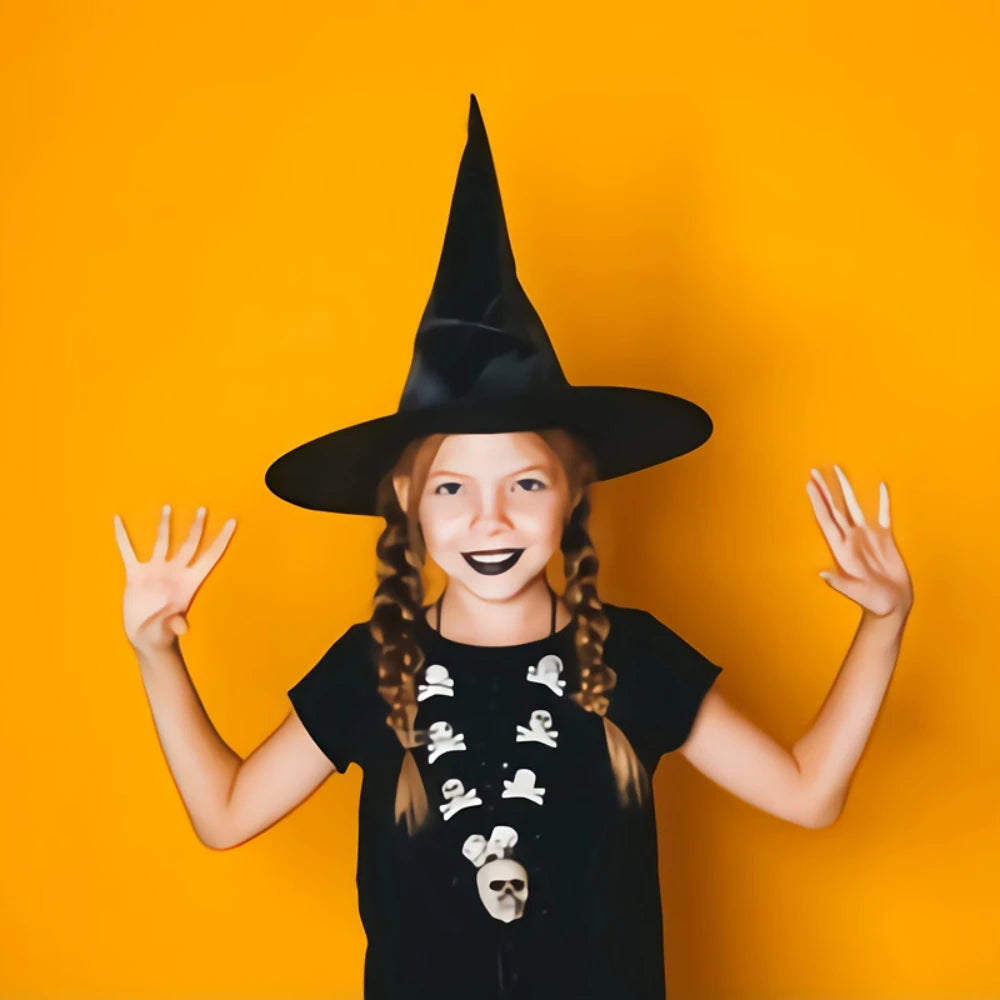 1Pcs Black Wizard Hat
