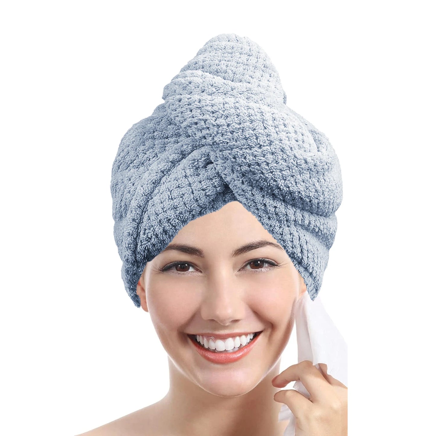 Microfiber Hair Towel Set - Super Absorbent Hair Wrap