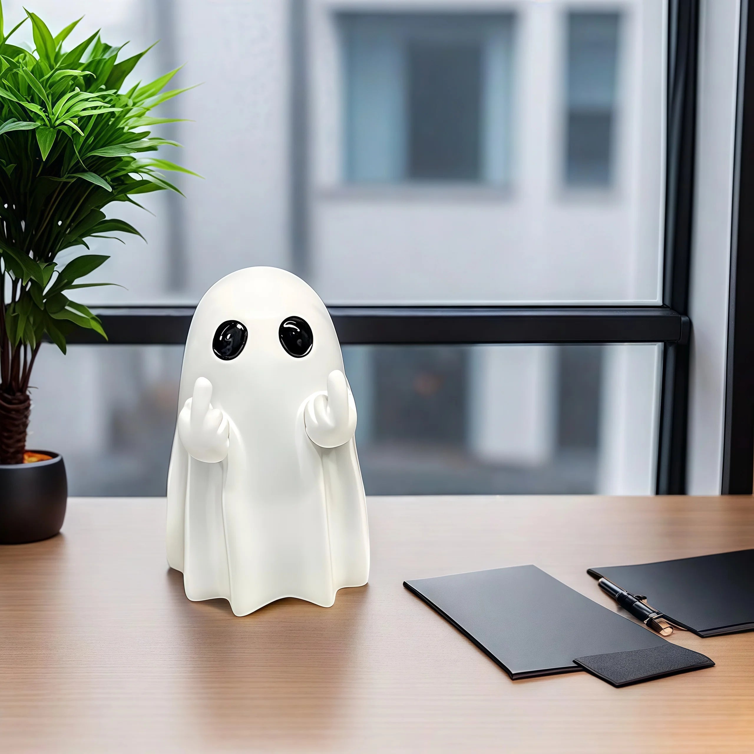 Middle Finger Cute Ghost
